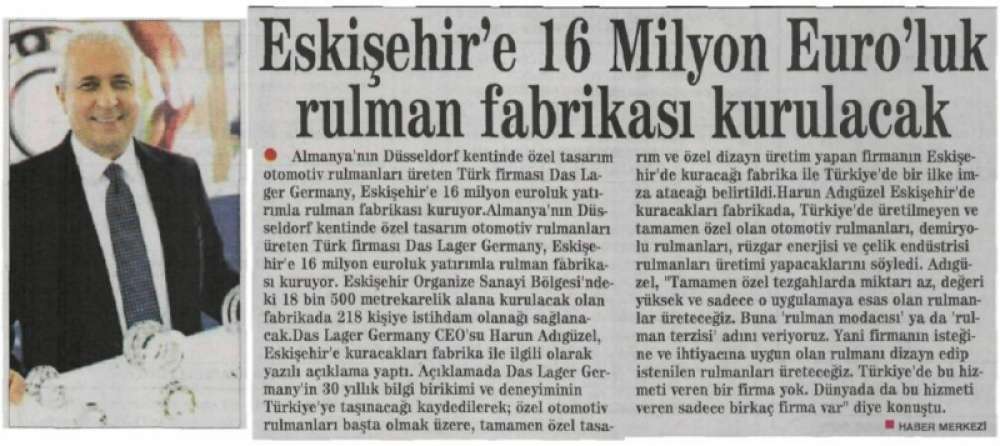17.01.2013 Tarihli Eskişehir İstikbal Gazetesi Haberi 1