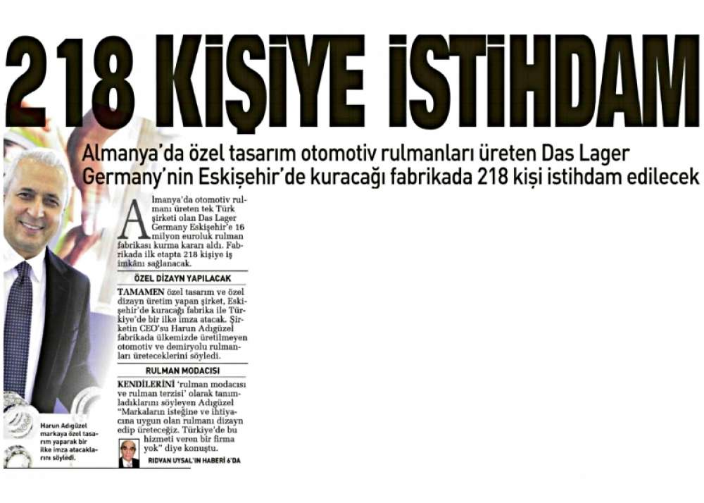 25.01.2013 Tarihli Sabah Eskişehir Gazetesi Haberi 1