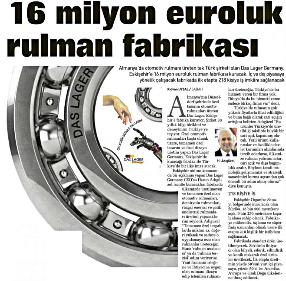 25.12.2013 Tarihli Sabah Eskişehir Gazetesi Haberi 1