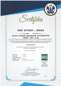 DAS LAGER ISO TR EN PCA Sayfa